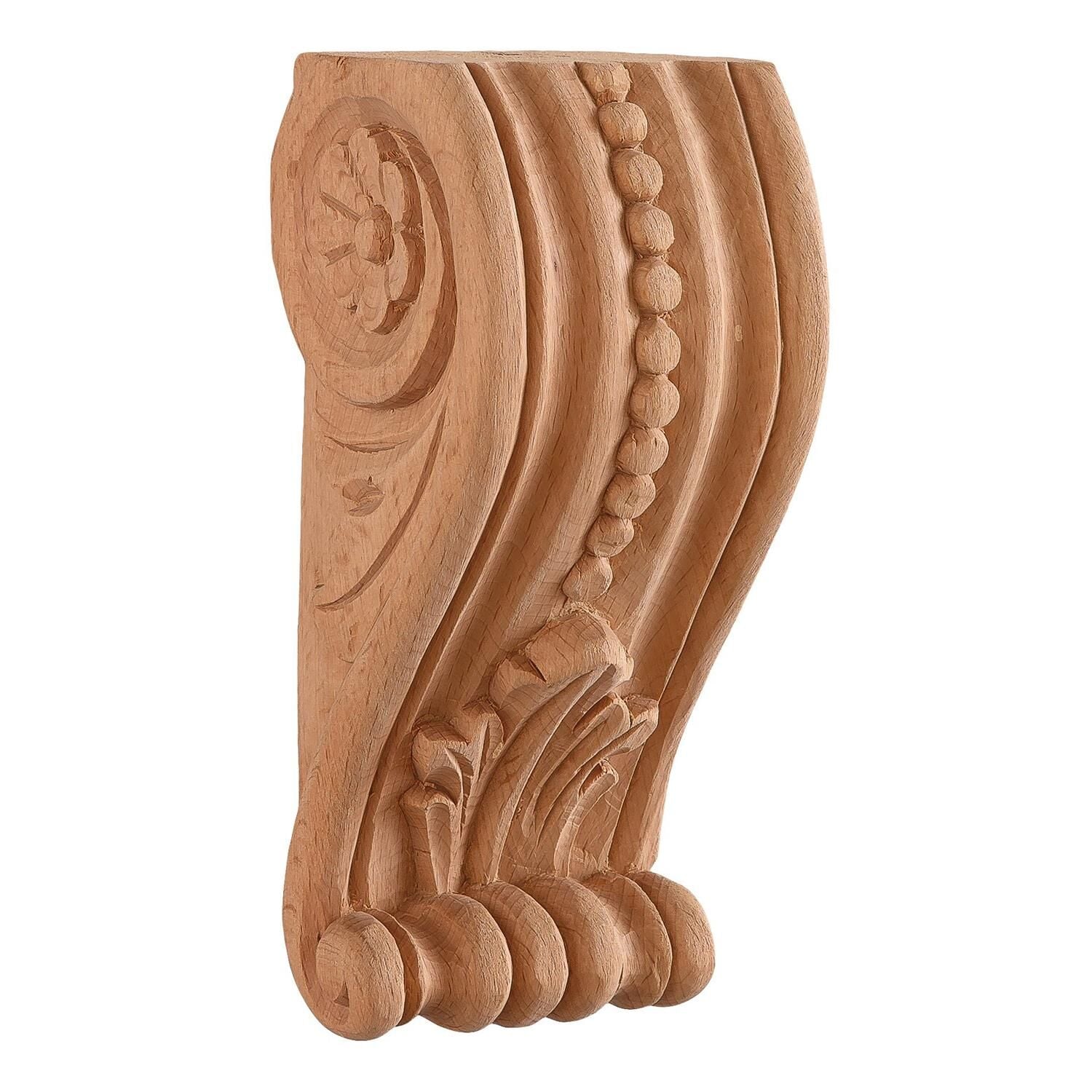 Payanda Ahşap Oyma İşemeli Boyanabilir Dekoratif Aksesuar 22x9x9 AOP15