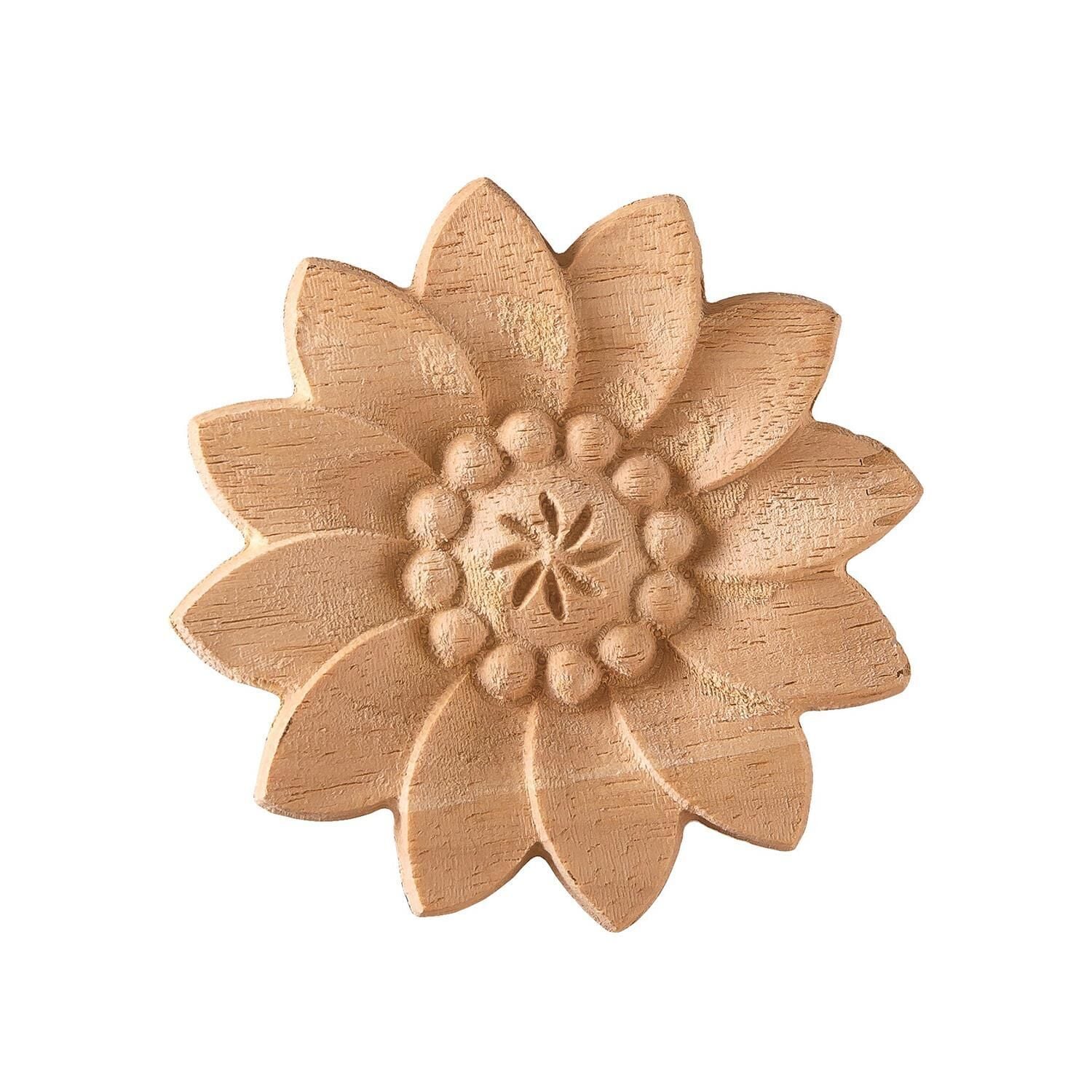 Aplik Motifli Rozet Boyanabilir Dekoratif Aksesuar 8x8x0,8 CM-OA88