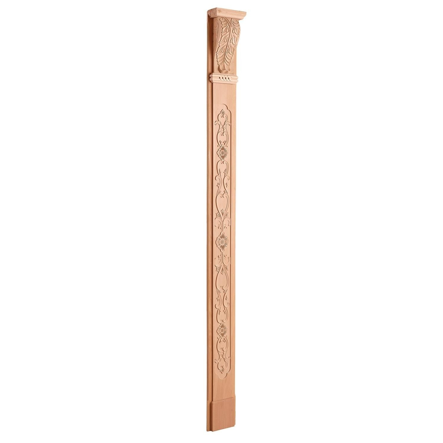 Ahşap Oymalı Sütun Roma Sütun Boyanabilir Dekoratif Aksesuar 210x12 cm ATS01