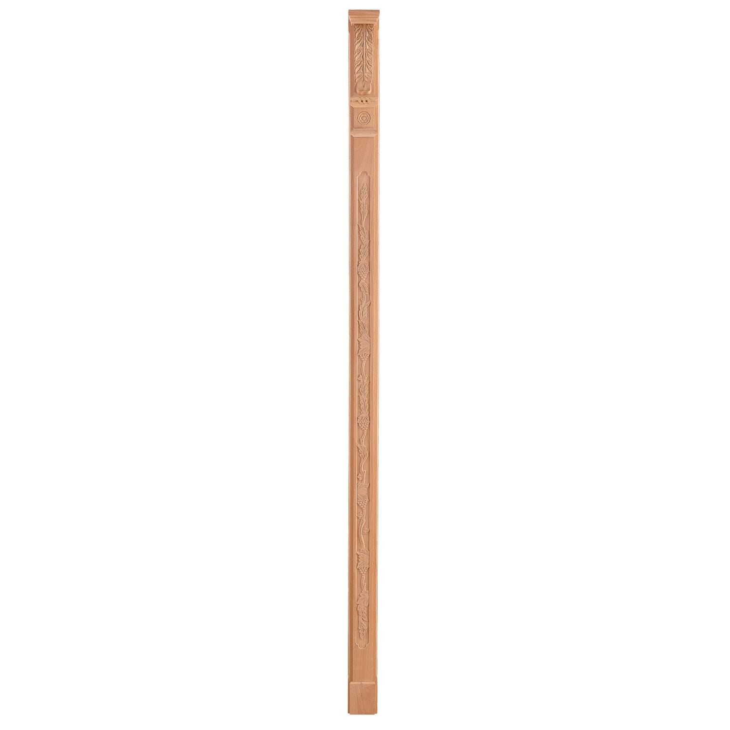 Ahşap Oymalı Sütun Roma Sütun Boyanabilir Dekoratif Aksesuar 9x90 cm ATS10