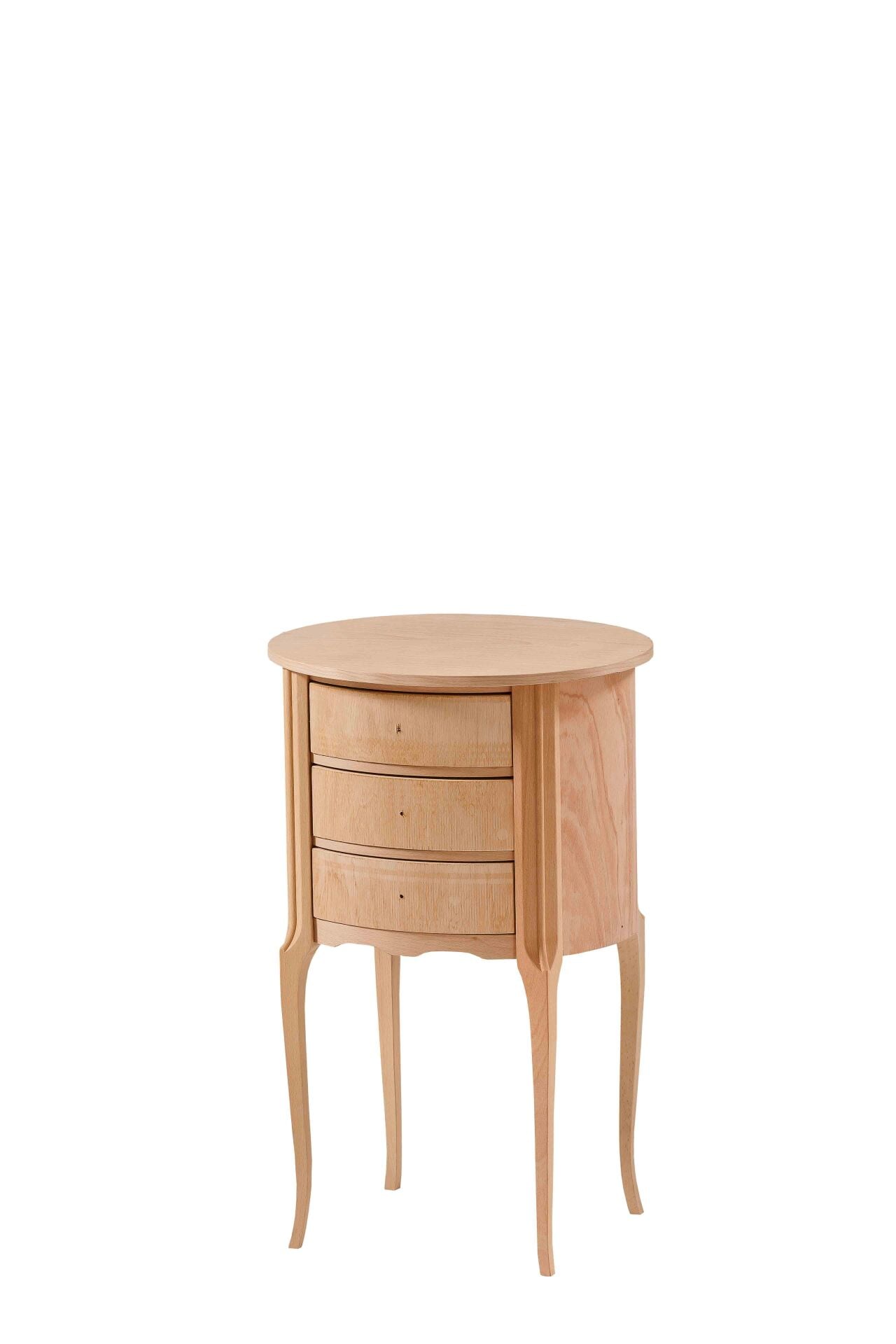 BÜYÜK 3 ÇEKMECELİ OVAL KOMOT 46X40X71
