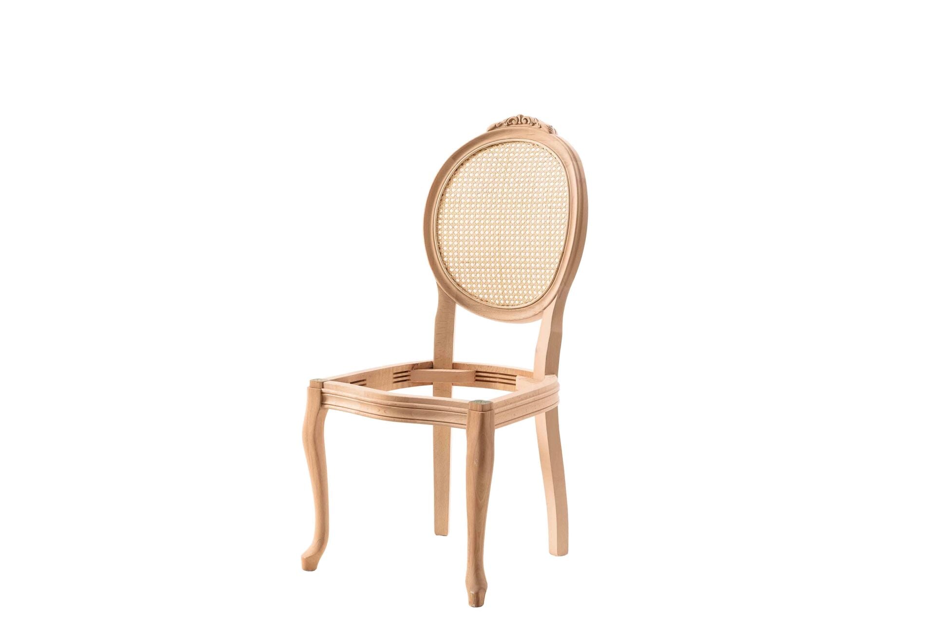 HASIRLI MADALYON OYMALI SANDALYE 52X48X101 CM