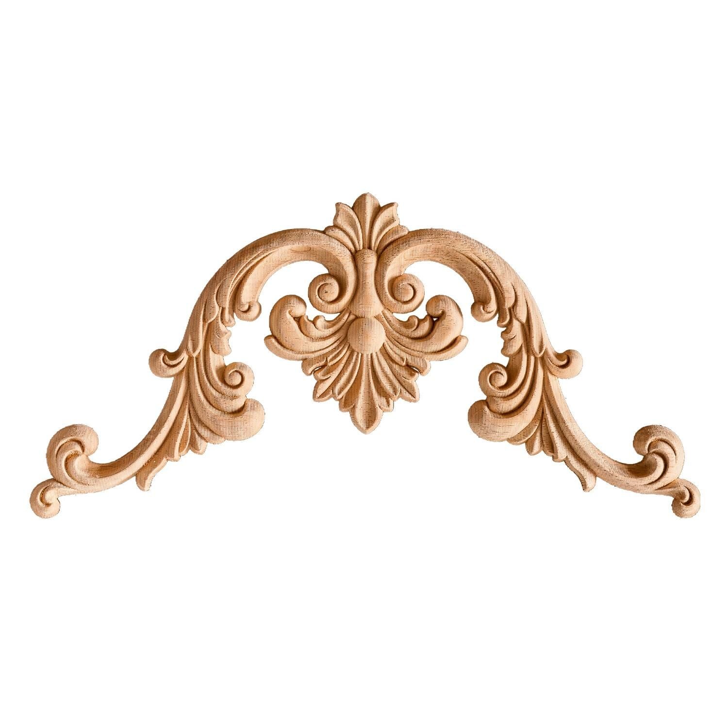Köşe Aplik Dekoratif Aksesuar Boyanabilir İşlemeli Ahşap 25x25x1,2 cm OKA03