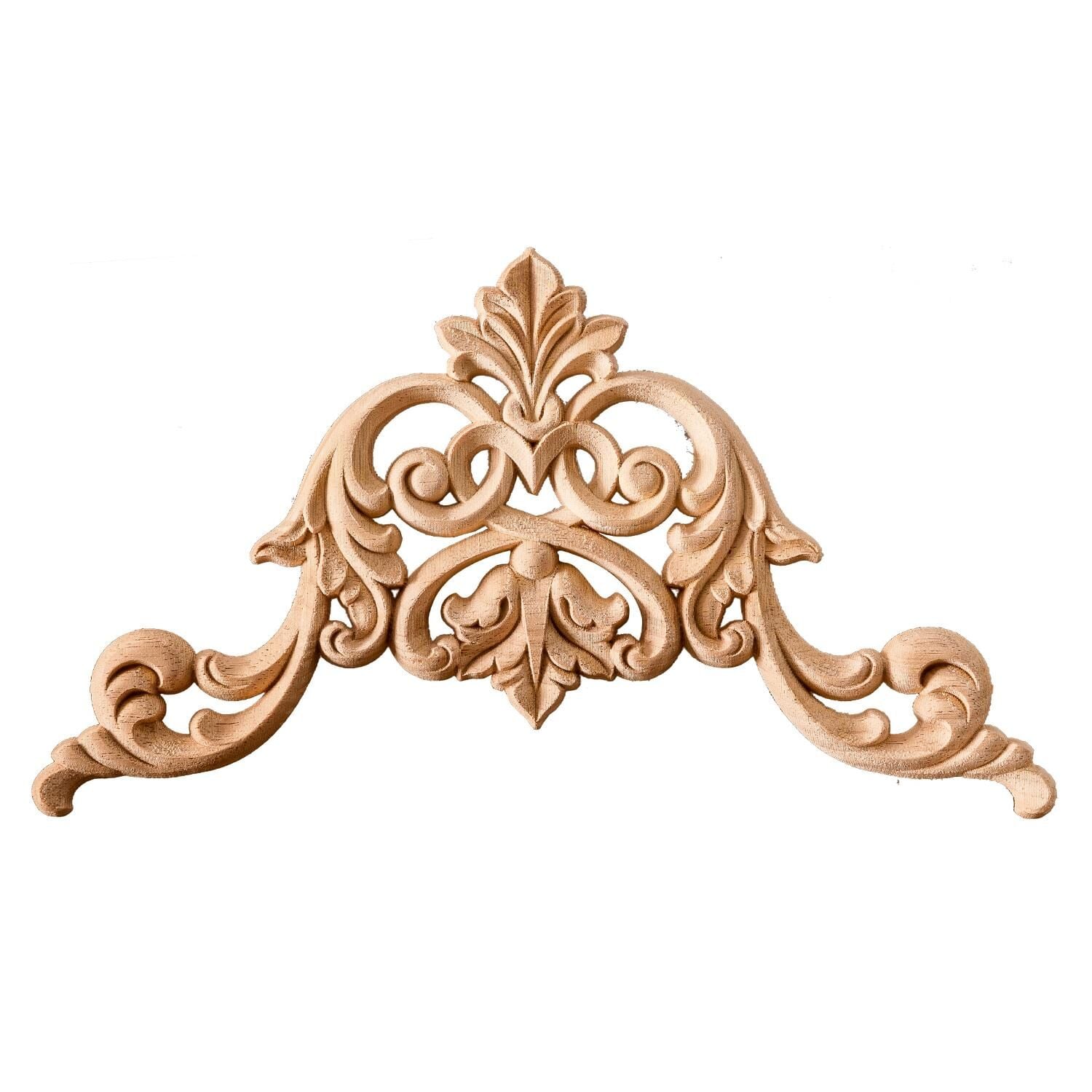 Köşe Aplik Dekoratif Aksesuar Boyanabilir İşlemeli Ahşap 40x40x1,4 cm OKA01