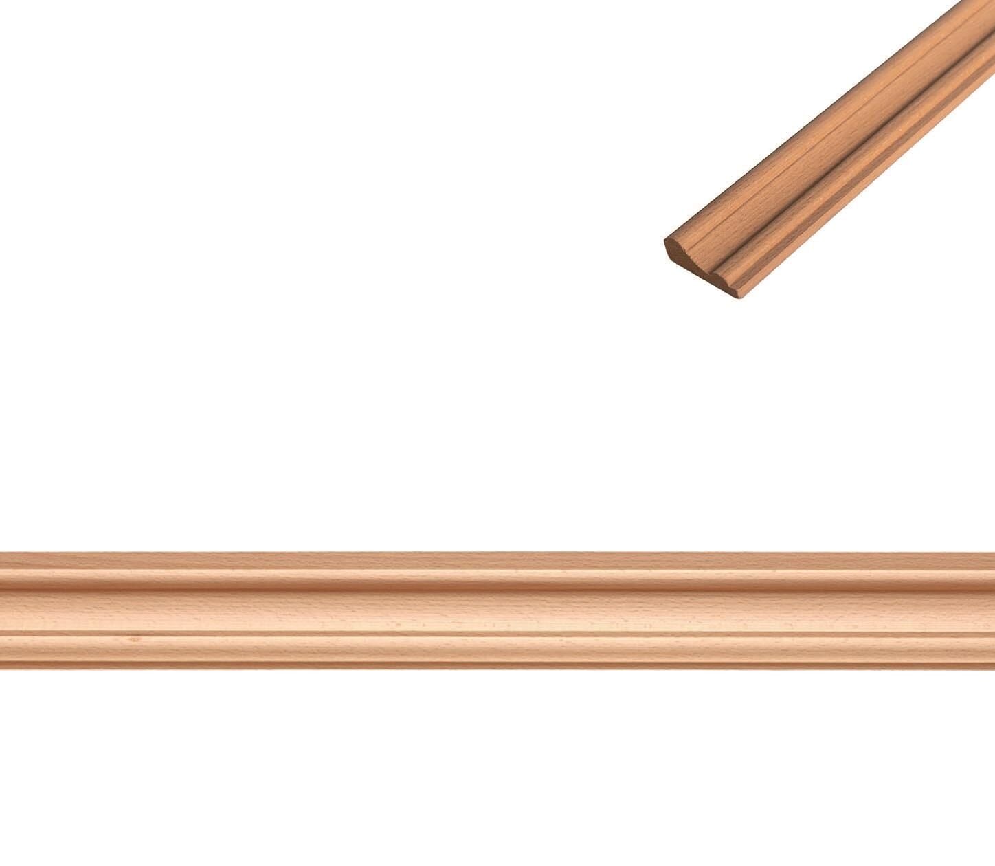 Kayın Çıta Dekoratif Aksesuar Ahşap Desenli A Köşeli Çıta 70x30 mm-KT21