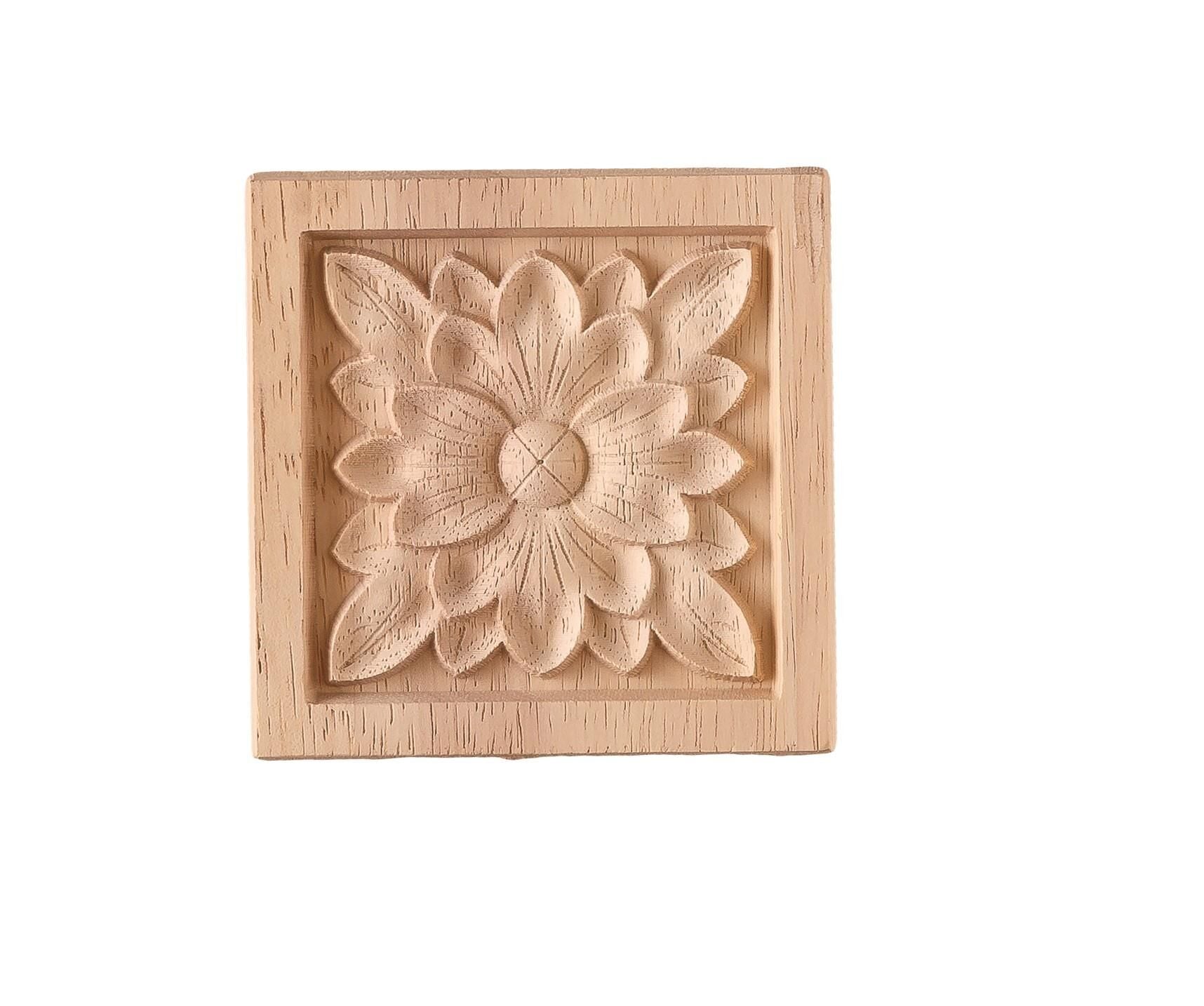 Aplik Motifli Rozet Boyanabilir Dekoratif Aksesuar 6x6x0,8 CM-OA92