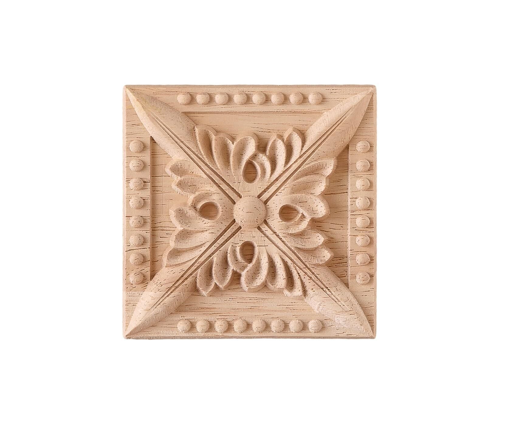 Aplik Motifli Rozet Boyanabilir Dekoratif Aksesuar 12x12x1 CM-OA172